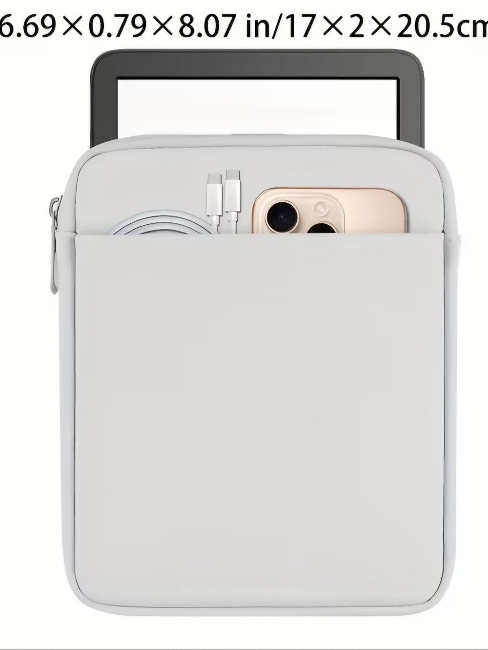 Universal Tablet Sleeve Case - Light Gray